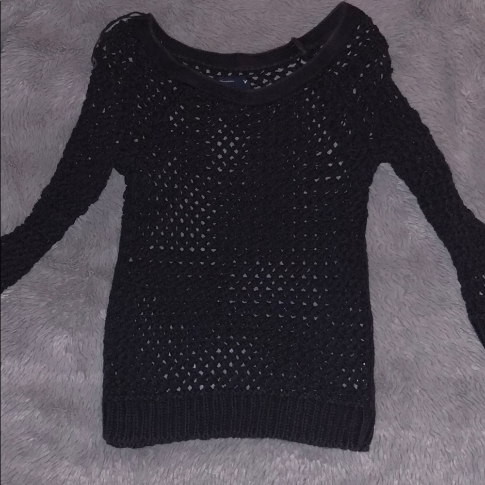 American eagle sweater navy blue